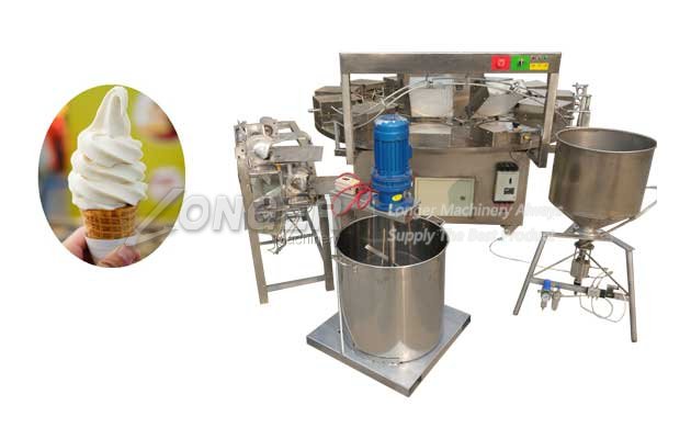 Commercial Ice Cream Cone Baking and Rolling Machine