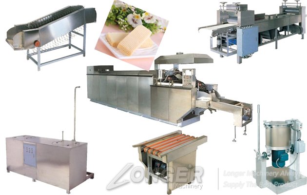 63 Mould Electric Heating Wafer Biscuit Production Line