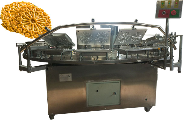 Automatic Stainless Steel Pizzelle Cookies Maker Machine 