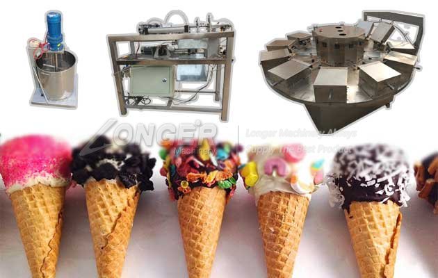 ice cream waffle cone making machine